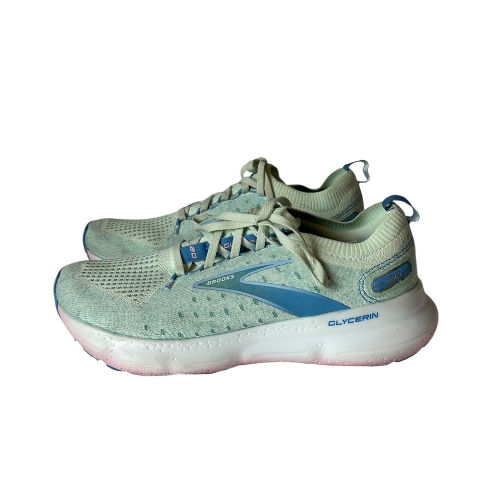 Brooks Glycerin 20 StealthFit Women’s Size 9 Running Shoes  Green Max Cushion